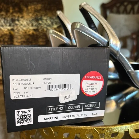 Silver Bow Heels for Women - Picture 2 of 6